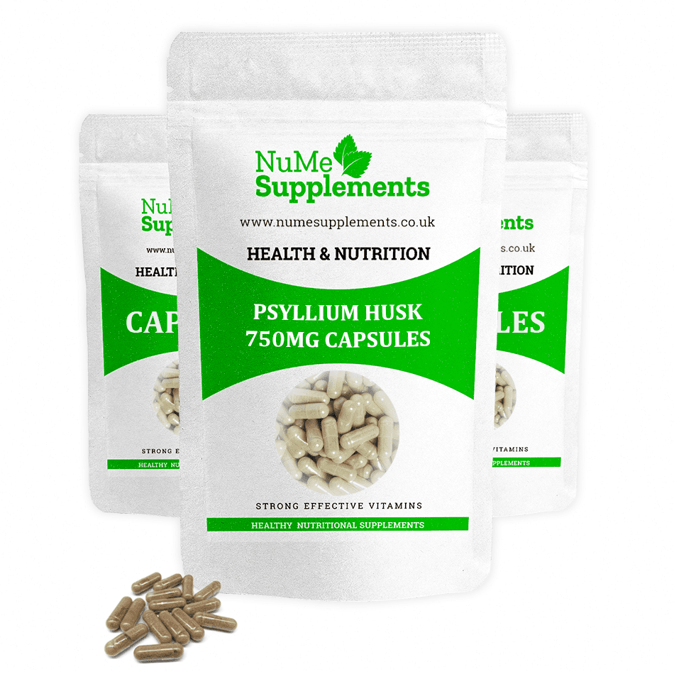 Psyllium Husk 750MG Capsules Nutritional Supplement Nu Me